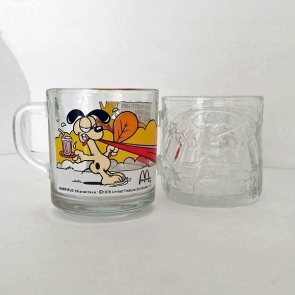 Two 2 X McDonalds Vintage Collector Mugs Riddler and Garfield - Picture 9 of 12